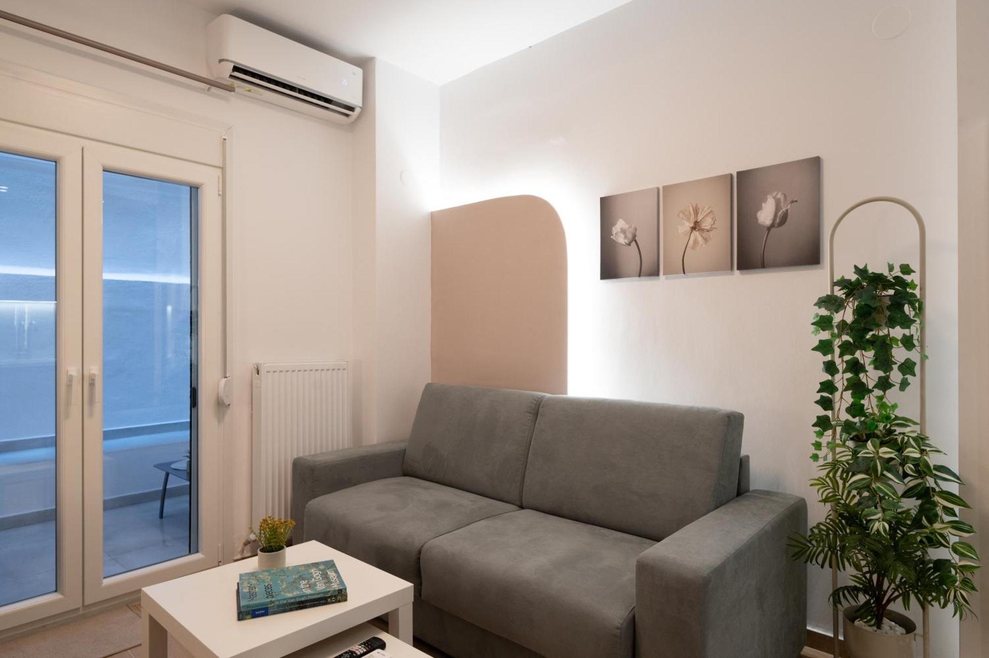 Appartamento Honey Oak & Cream Patio By Nest Salonicco Camera foto